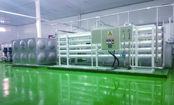 食品用水50T反渗透设备安装调试完成